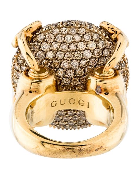 gucci horsebit ring with horn|Gucci yellow gold horsebit ring.